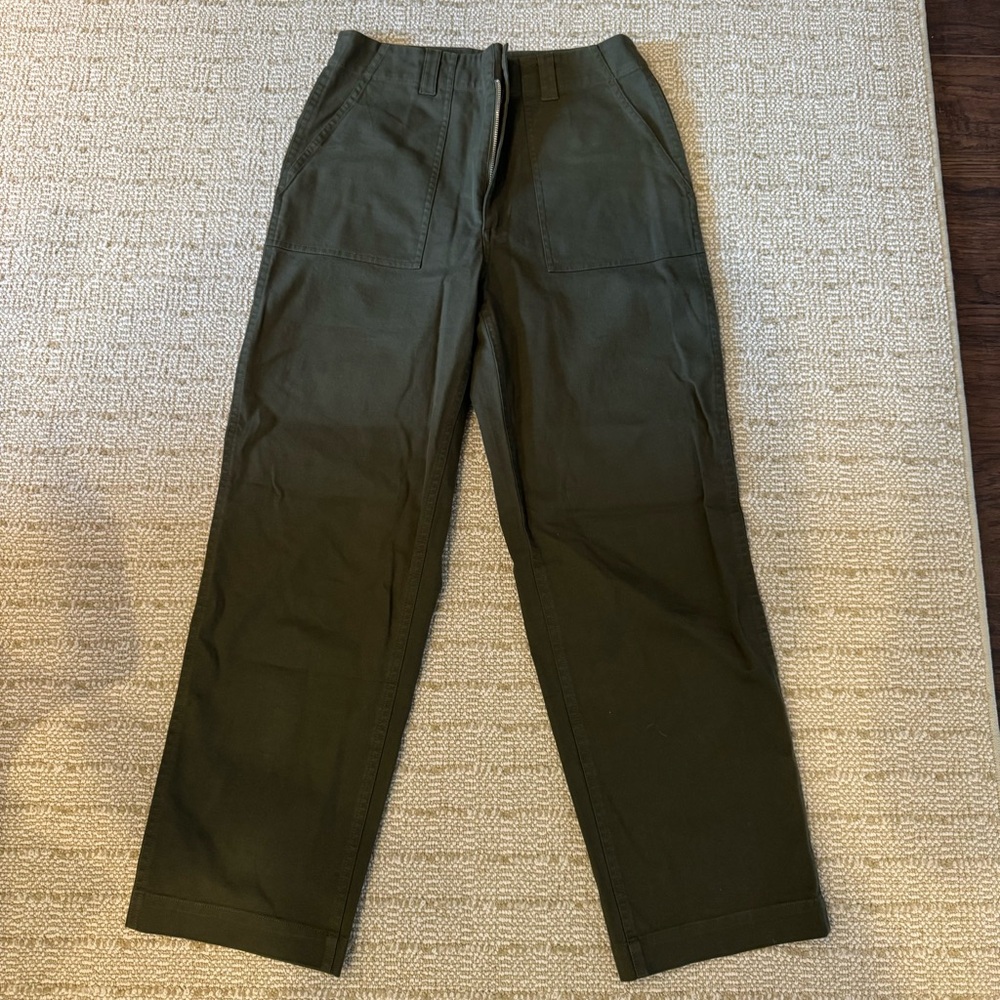 Jenni Kayne Relaxed Olive Green Army Pant | Size 4 - Picture 4 of 9